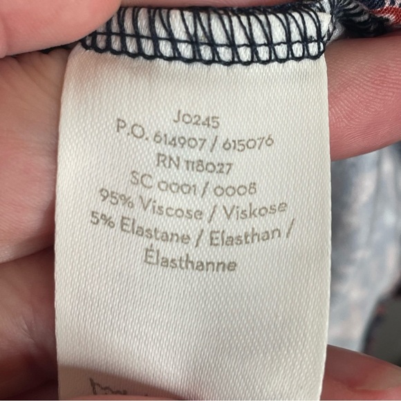 Boden Elodie Jersey Faux Wrap Stretch Jersey Knit Top Diamond Floral Purple 10 - Picture 13 of 14